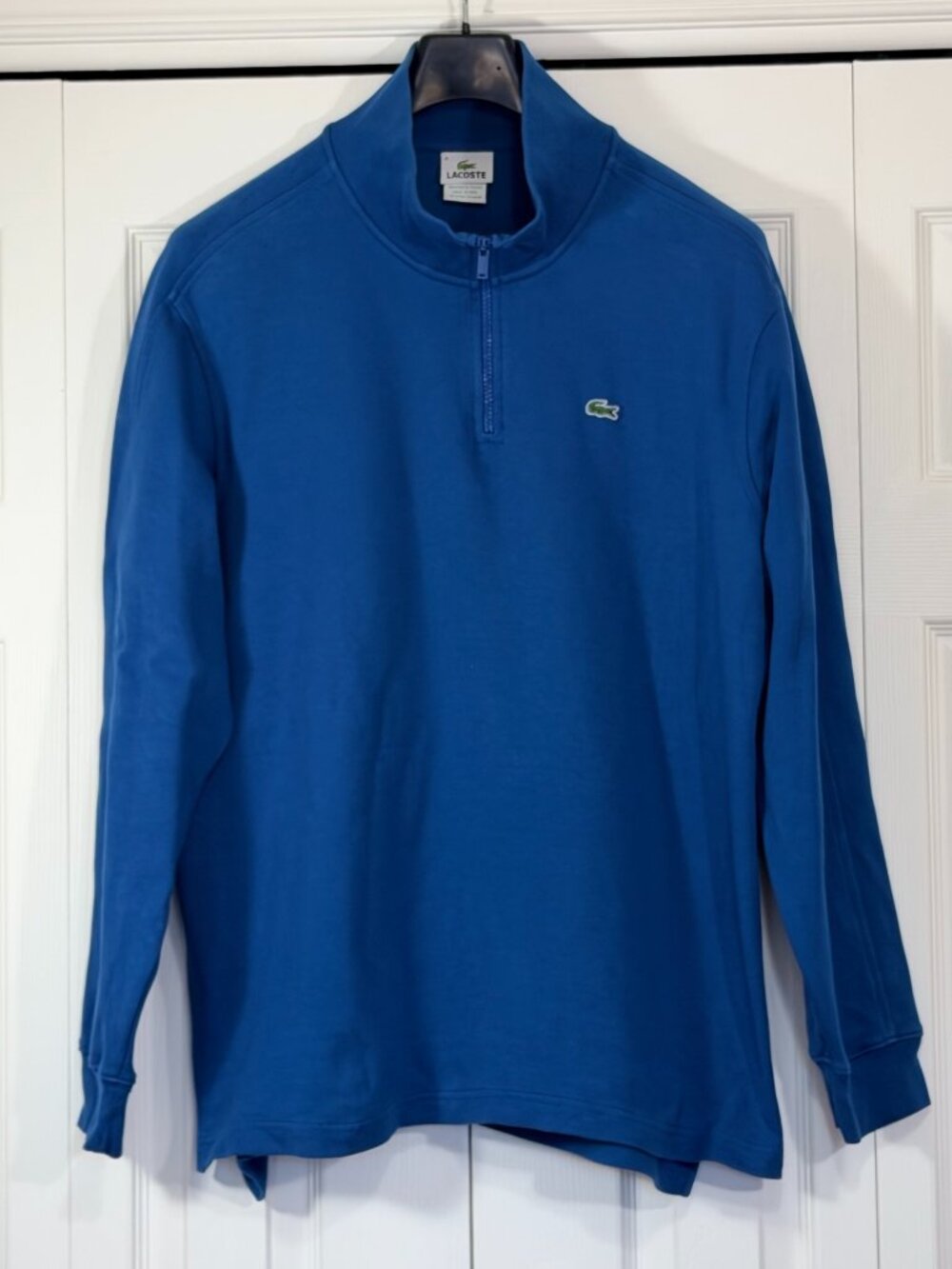 Royal Blue Lacoste Half-Zip Pullover